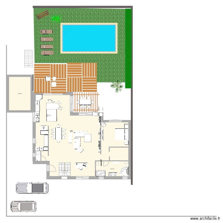 NotreMaison. Plan de 3 pièces et 155 m2