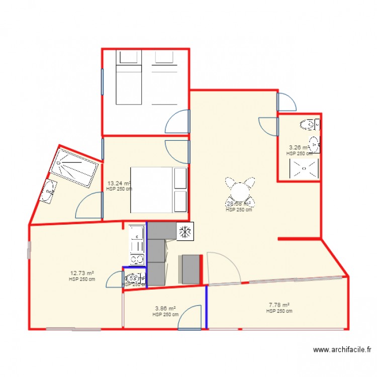 lagier. Plan de 0 pièce et 0 m2