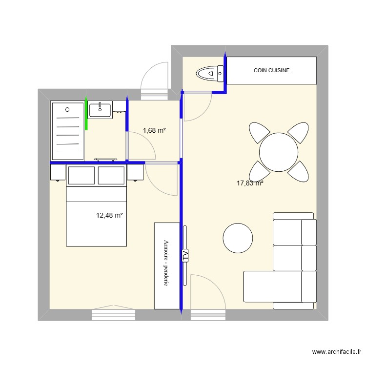 T2 RDC. Plan de 0 pièce et 0 m2