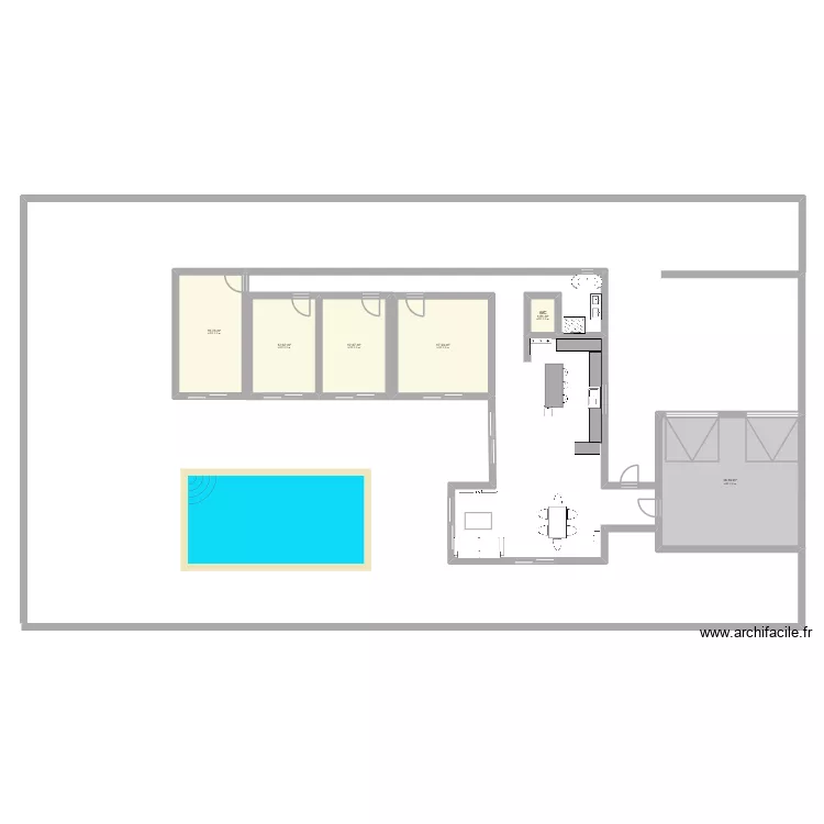 Maison Aureilhan. Plan de 6  et 97 m²