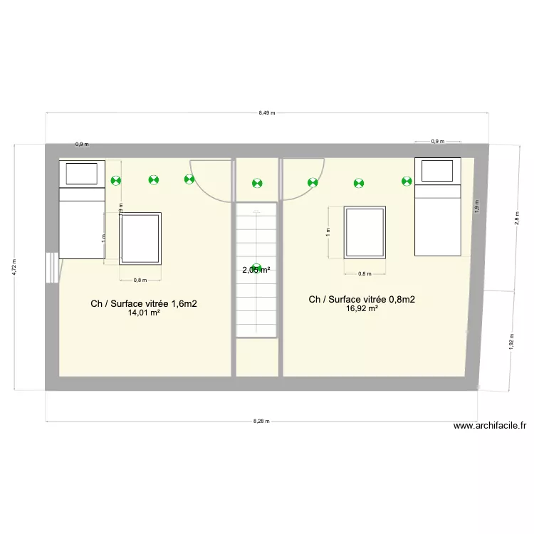 Chastan droite. Plan de Chastan droite. Plan de