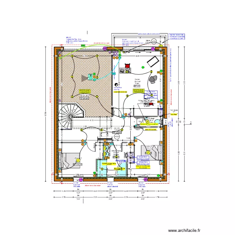 SEJOURNE ETAGE ELEC 1. Plan de SEJOURNE ETAGE ELEC 1. Plan de
