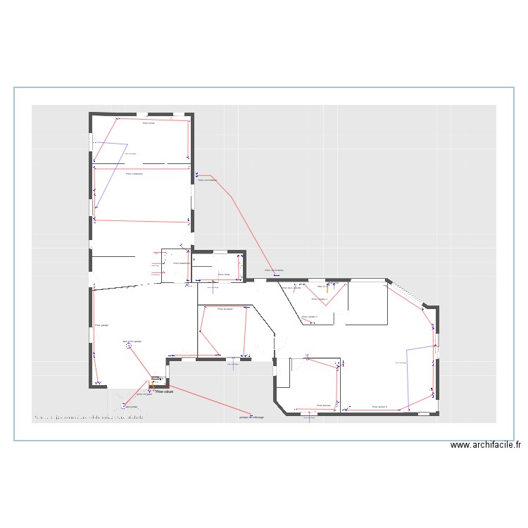 plan prise elec. Plan de 0 pièce et 0 m2