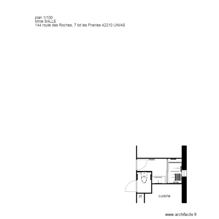 Plan SALLE Unias. Plan de 0 pièce et 0 m2