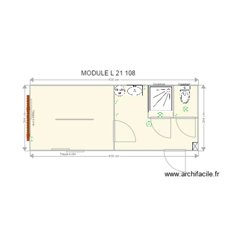MODULE  L 21 108. Plan de 