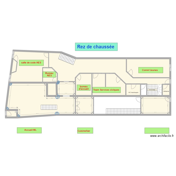 2022 03 01 av Ch de Gaulle Tarare. Plan de 32 pièces et 646 m2