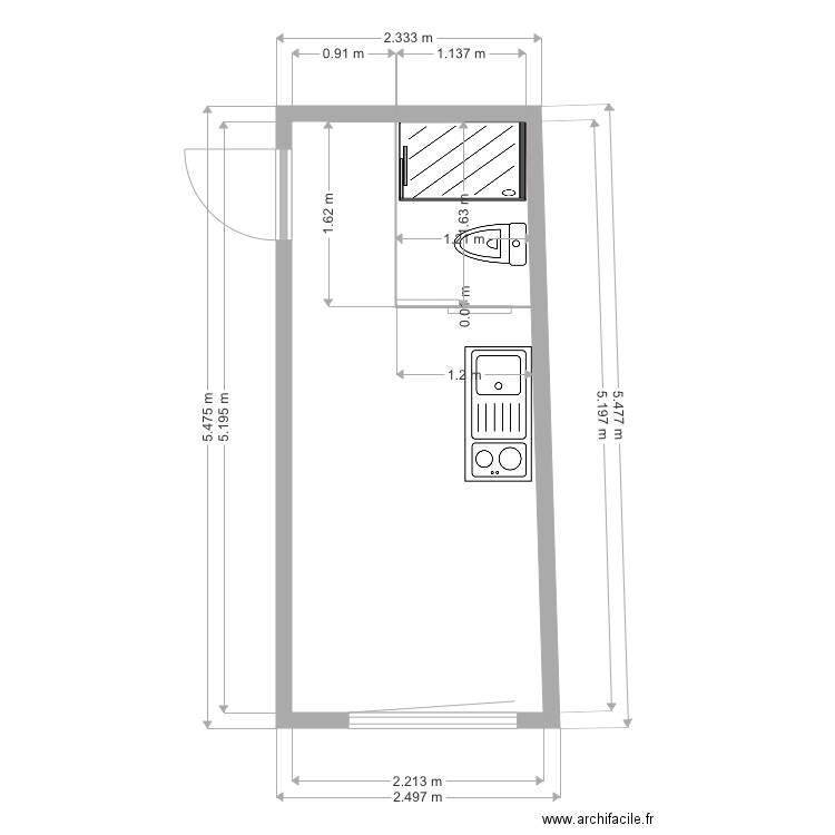 travaux fini. Plan de 0 pièce et 0 m2