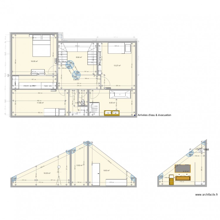 NEUILLY PLAN PROJETE ETAGE 2. Plan de 0 pièce et 0 m2