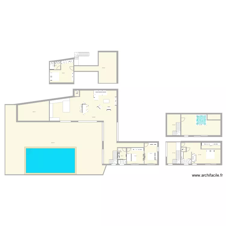 Maison cenves. Plan de 