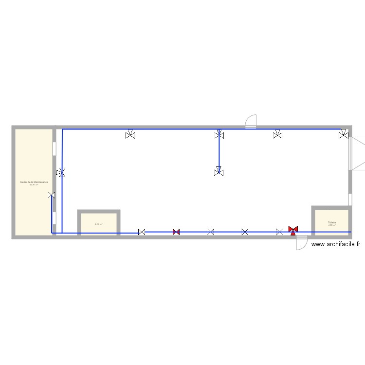 Atelier Ajustage plus atelier de la maintenance . Plan de 0 pièce et 0 m2