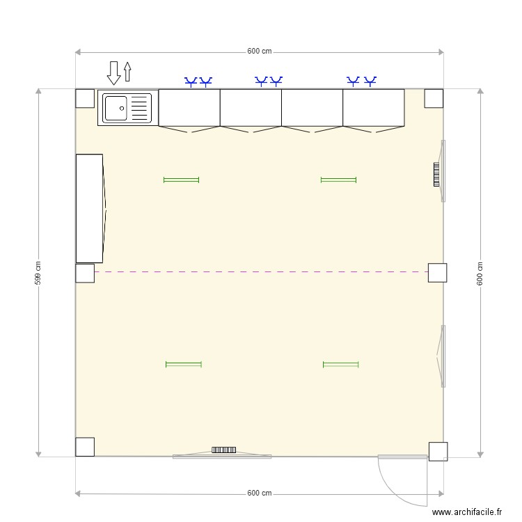 Cafétaria Eurogentec. Plan de 0 pièce et 0 m2