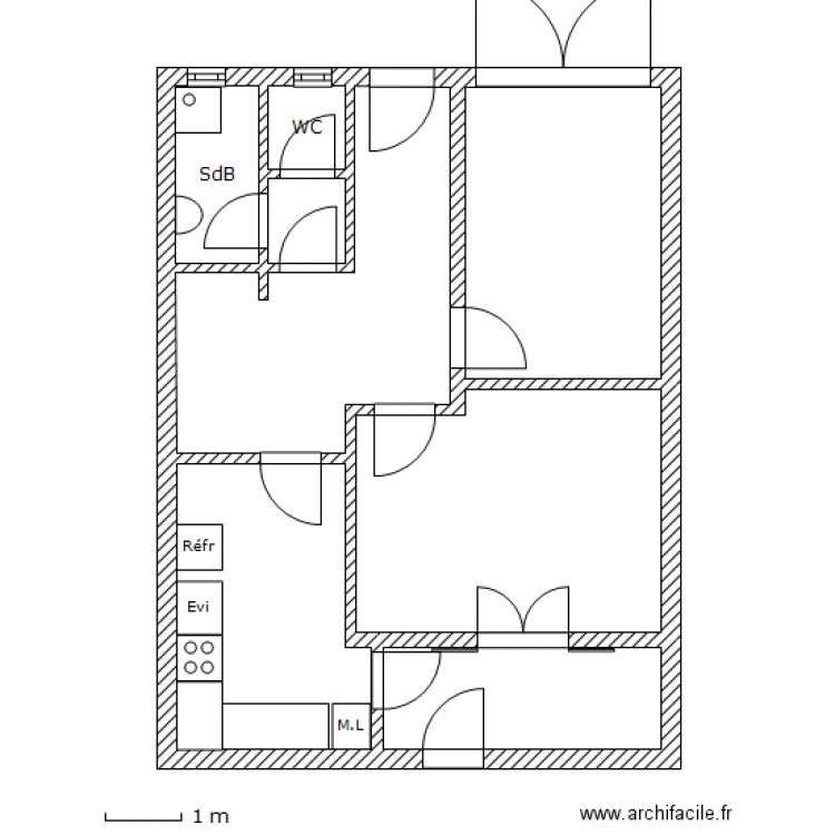 maison RDC. Plan de 0 pièce et 0 m2