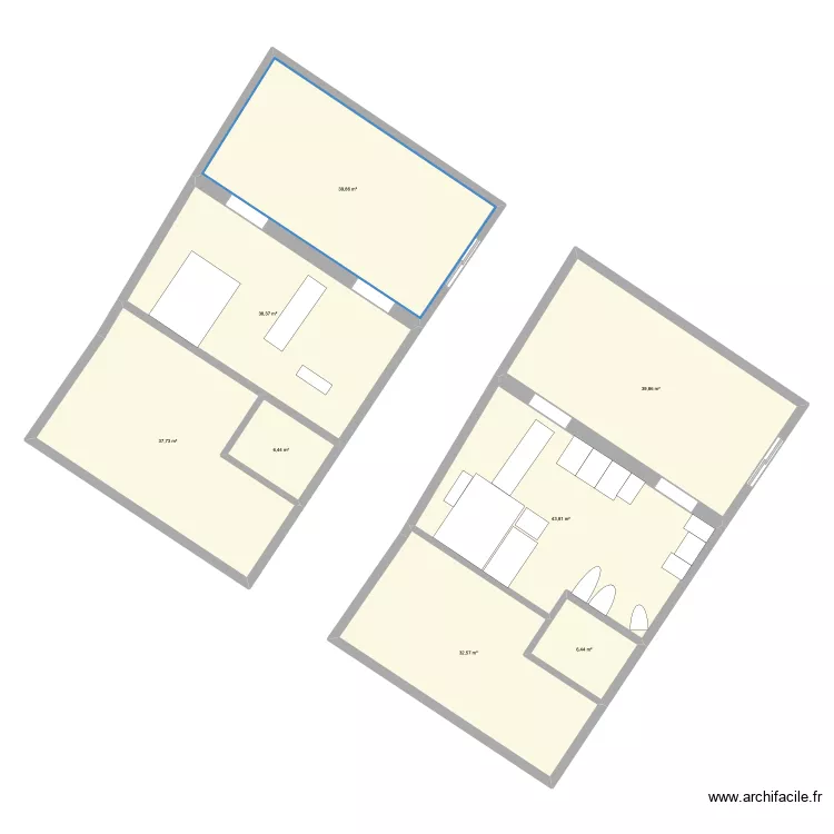 Saint-Xandre. Plan de 