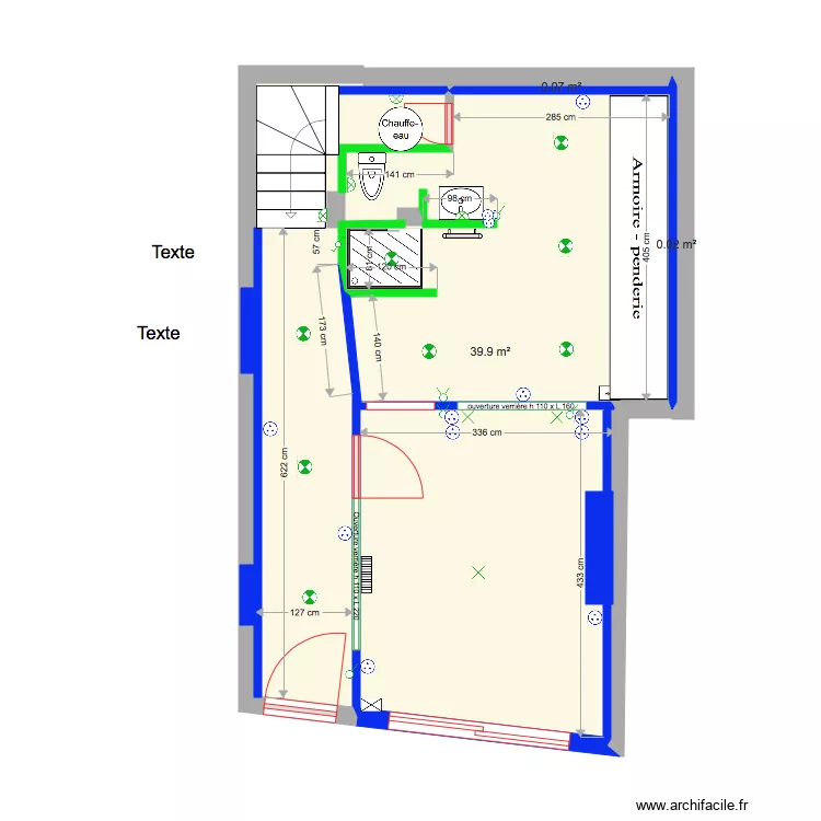 Rez de chaussée projet Barr. Plan de Rez de chaussée projet Barr. Plan de