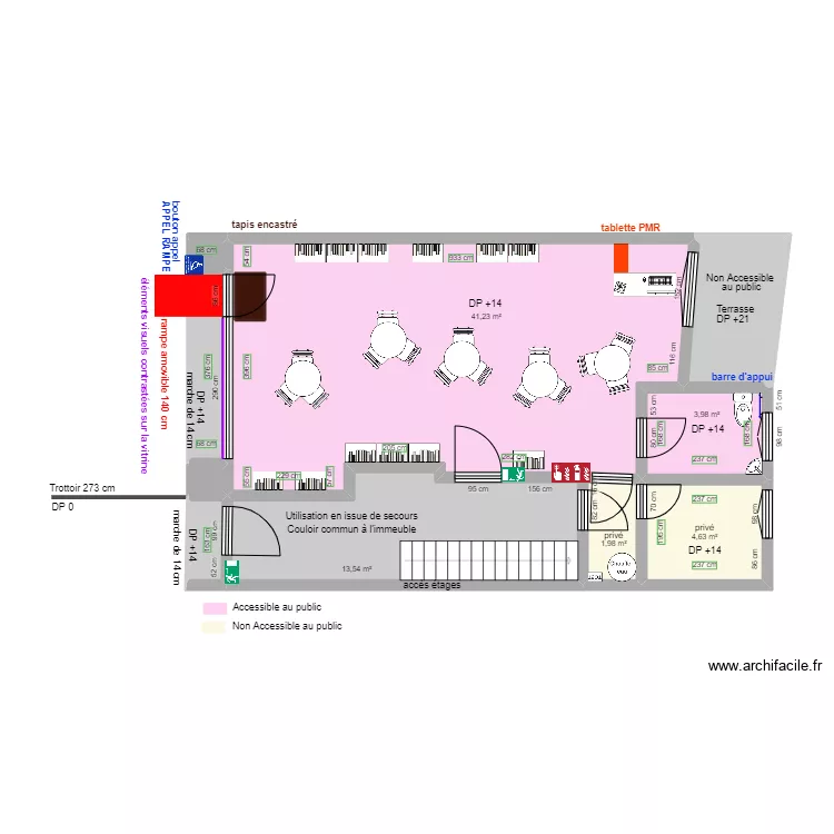 LE SECRET DES PAPILLES APRES TRAVAUX. Plan de 