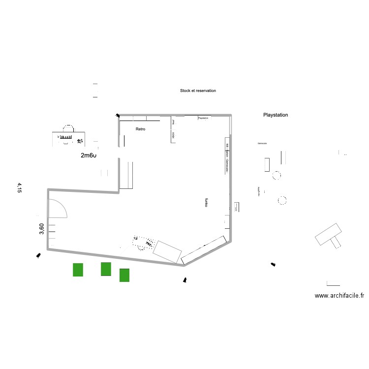 magasin nico idée. Plan de 0 pièce et 0 m2