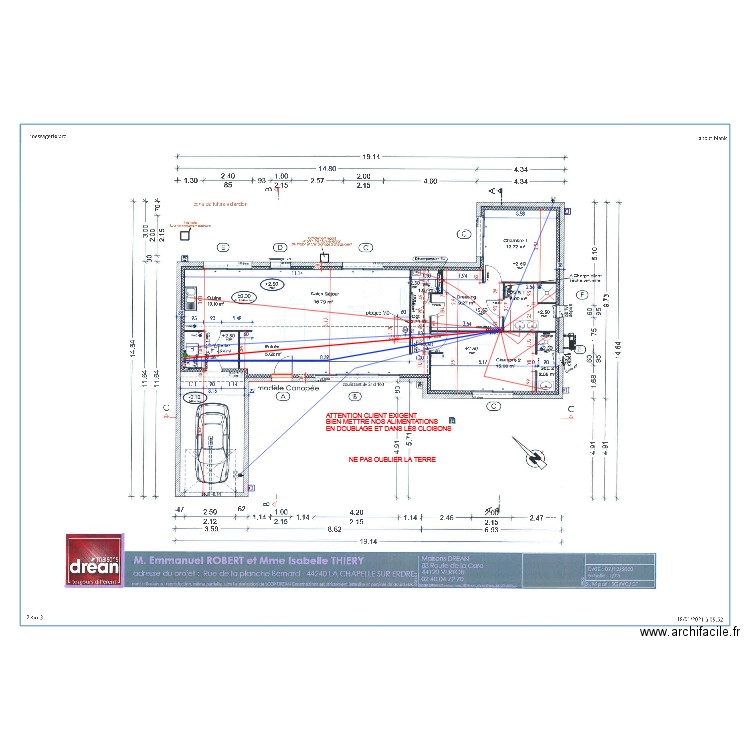 R THIERY . Plan de 0 pièce et 0 m2