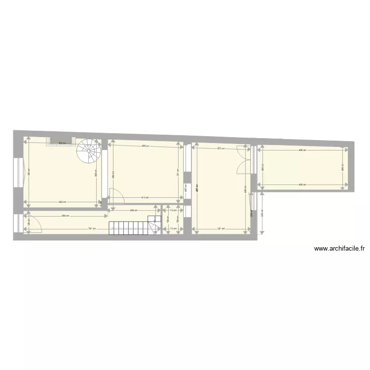 Anatole France 2&egrave;me duplex vide. Plan de 