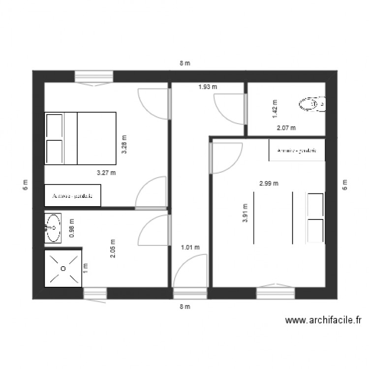 M Dagorn. Plan de 0 pièce et 0 m2