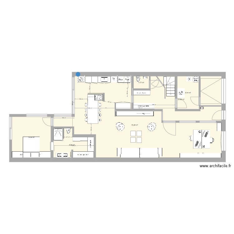105 rez ede chaussée. Plan de 0 pièce et 0 m2
