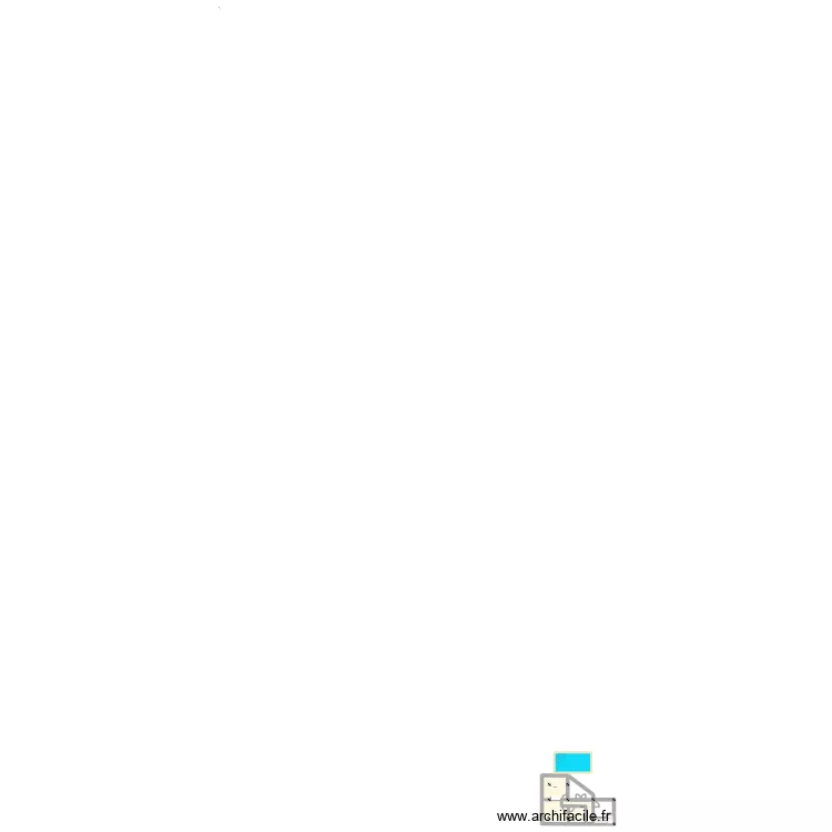1er &eacute;tage. Plan de 5  et 37 m²