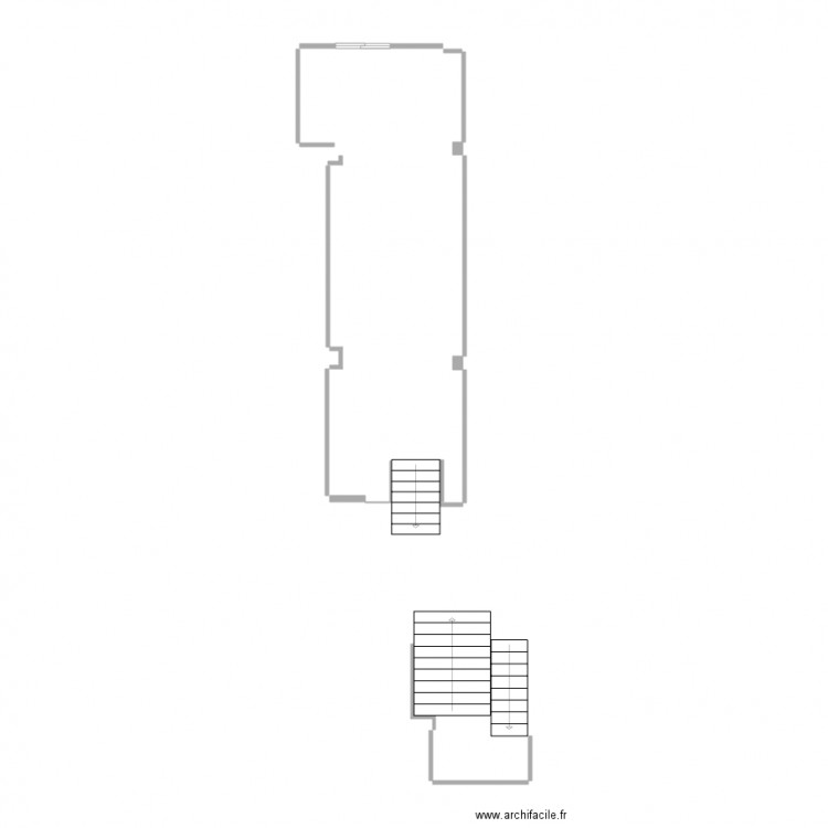 escalier. Plan de 0 pièce et 0 m2