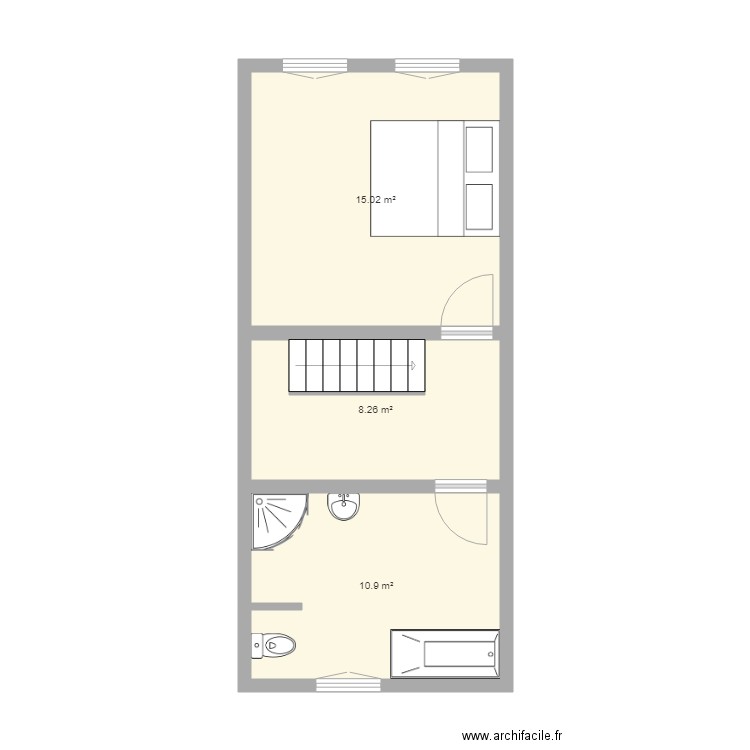 docteur bureau etage 1. Plan de 0 pièce et 0 m2