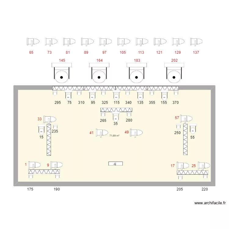 plan de scene sagrada fest. Plan de 