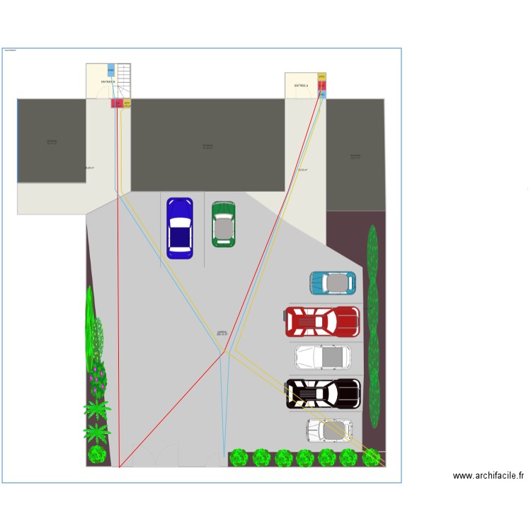 plan tranché ext. Plan de 0 pièce et 0 m2