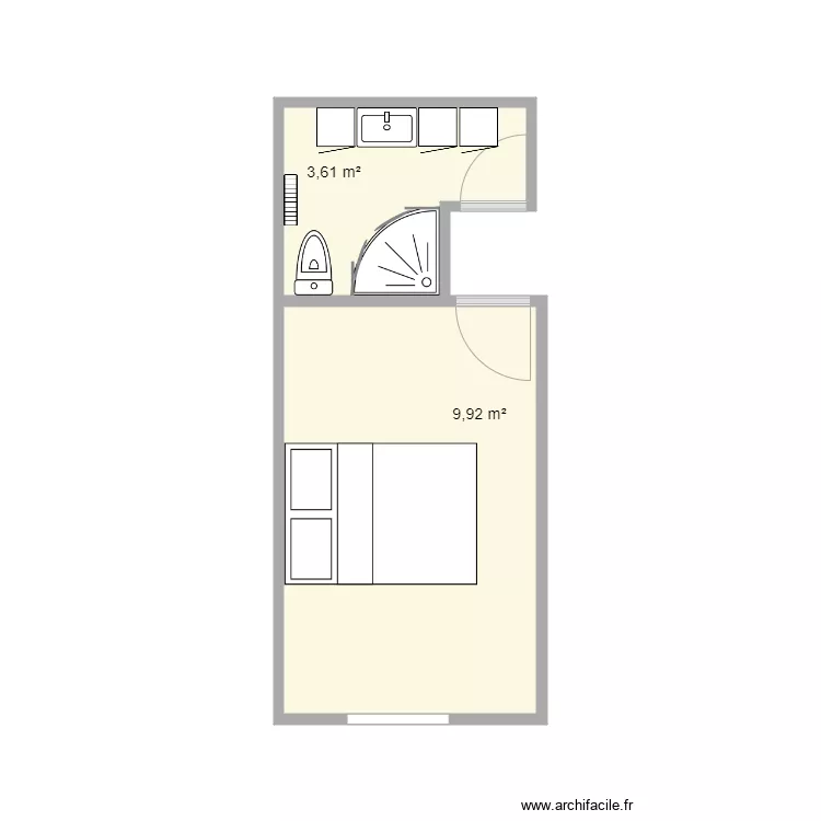 Piquet existant. Plan de 