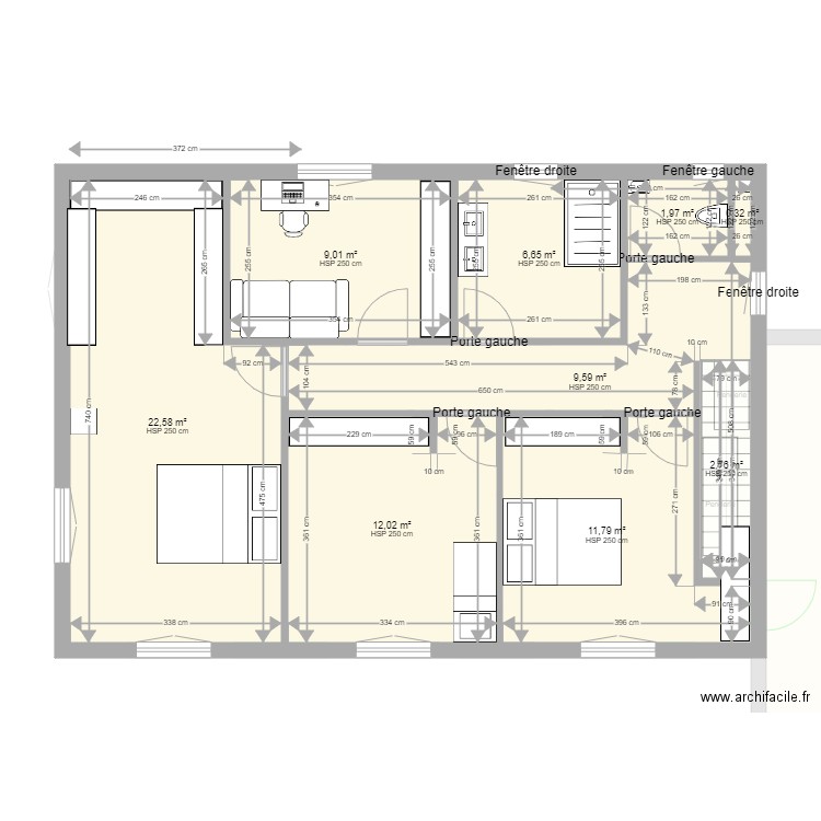 Maison la Roque - définitif pour PC. Plan de 14 pièces et 182 m2