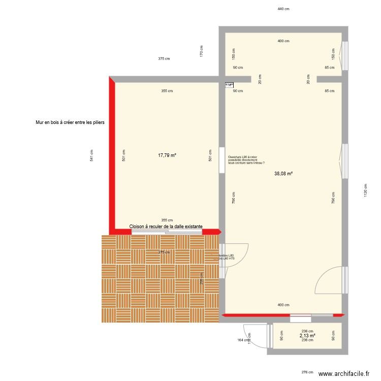 Projet Landeda 1. Plan de 0 pièce et 0 m2