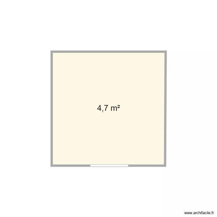 Abri de Jardin. Plan de 