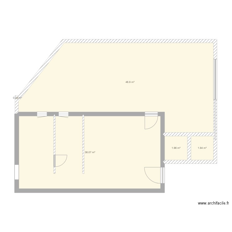 Maison OUCHES  plan cuisine salle de bain cellier garage. Plan de 0 pièce et 0 m2