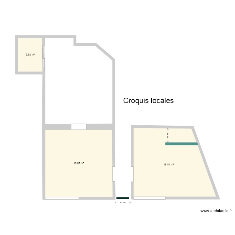 Croquis de locales para Flautas Proyecto 2021. Plan de 0 pièce et 0 m2