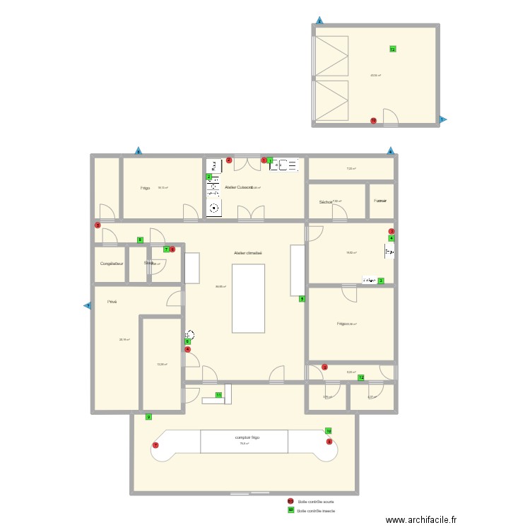 Boucherie Petitjean. Plan de 0 pièce et 0 m2