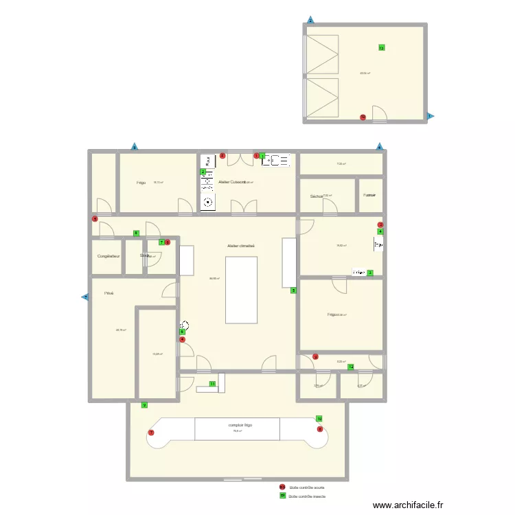 Boucherie Petitjean. Plan de 