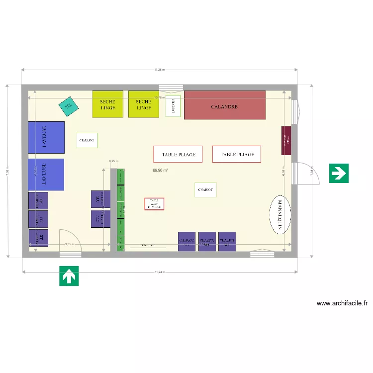 1BLANCHISSERIE DU NESSAY . Plan de 