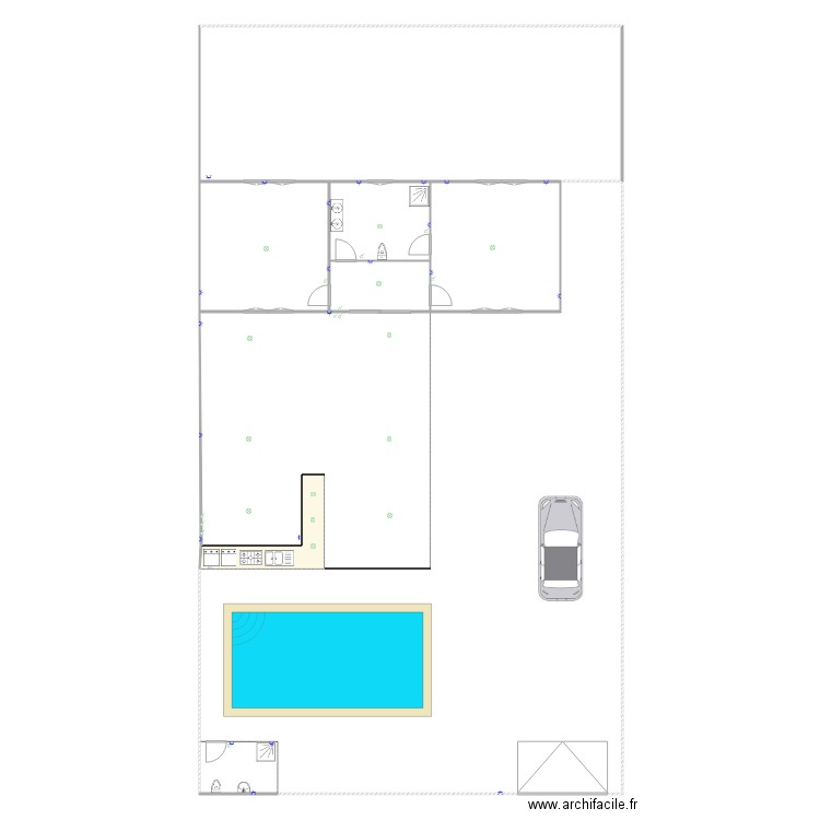 Villa 1  Bresil plan de base avec métrée en portugais 2. Plan de 0 pièce et 0 m2
