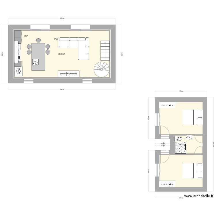 Maison Fabian RdJ. Plan de 0 pièce et 0 m2