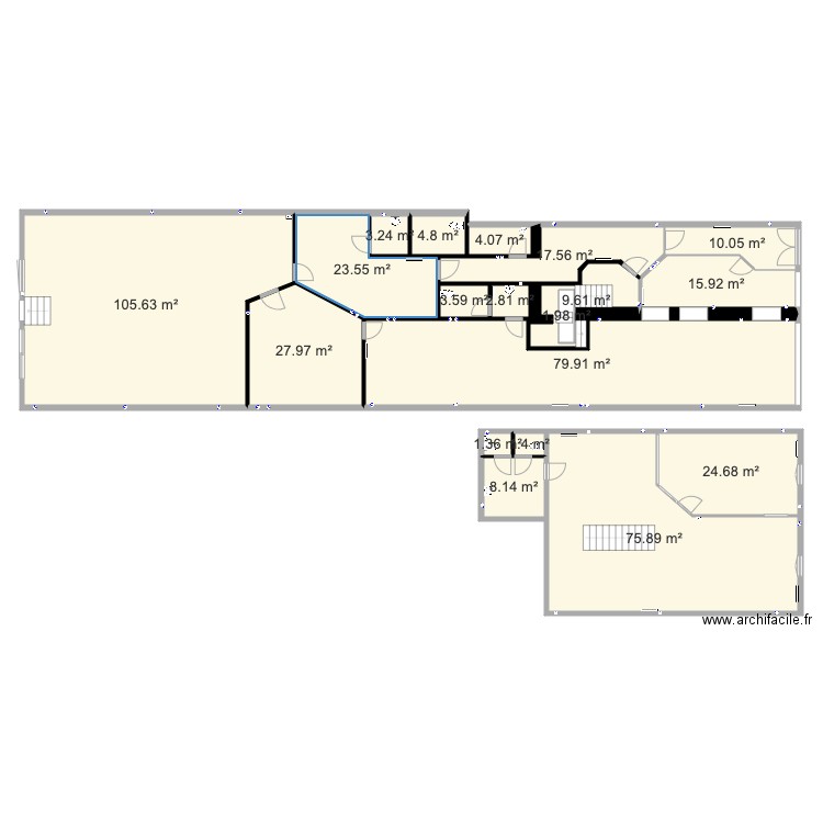 La Roche. Plan de 0 pièce et 0 m2