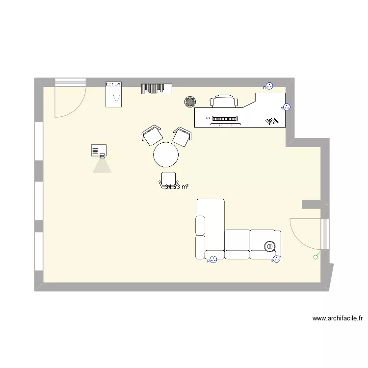 pLAN SALLE 216. Plan de 