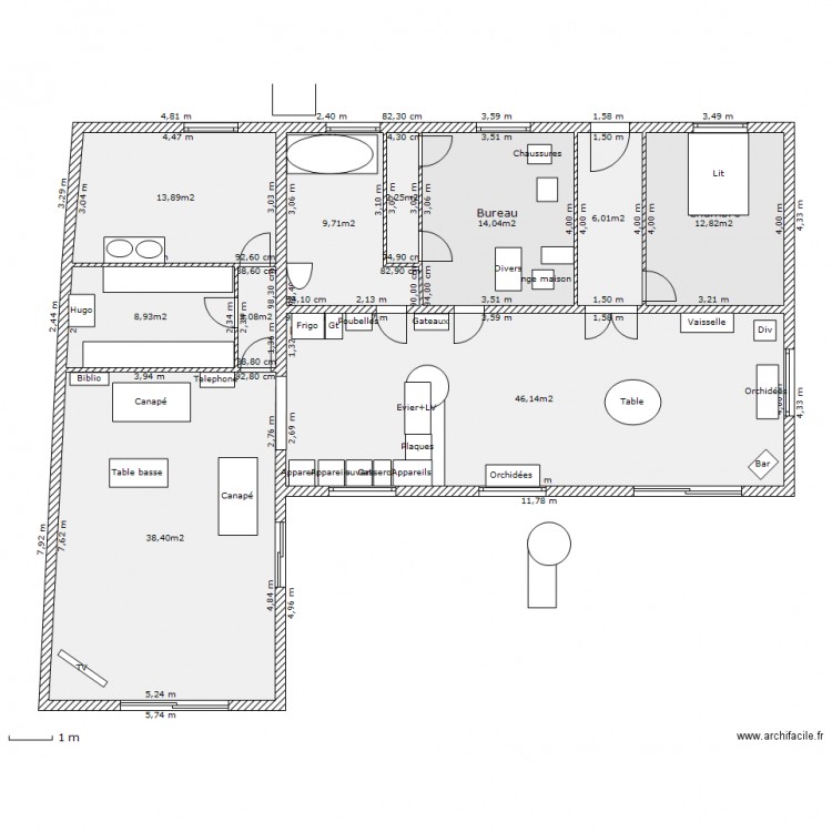 plan de maison en z