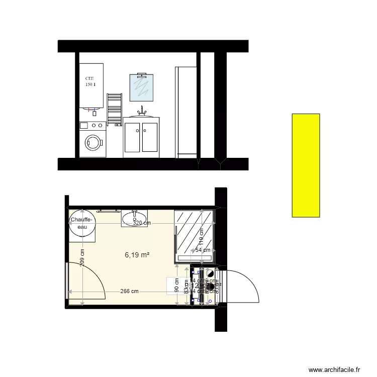 MIS SDB DOUCHE sto. Plan de 