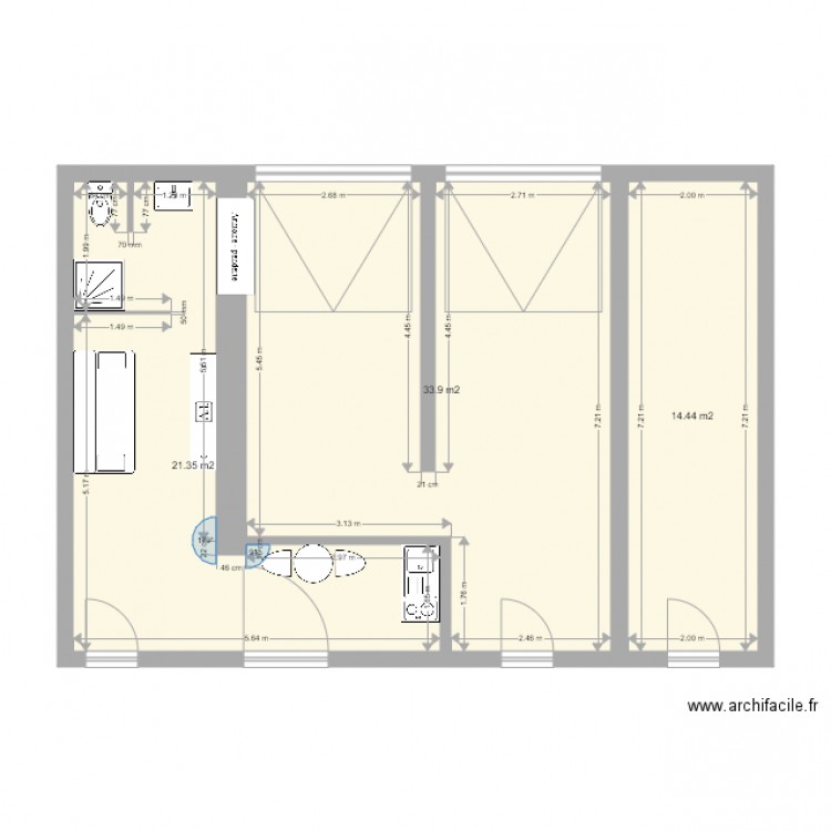 mirabel rdc 1. Plan de 0 pièce et 0 m2