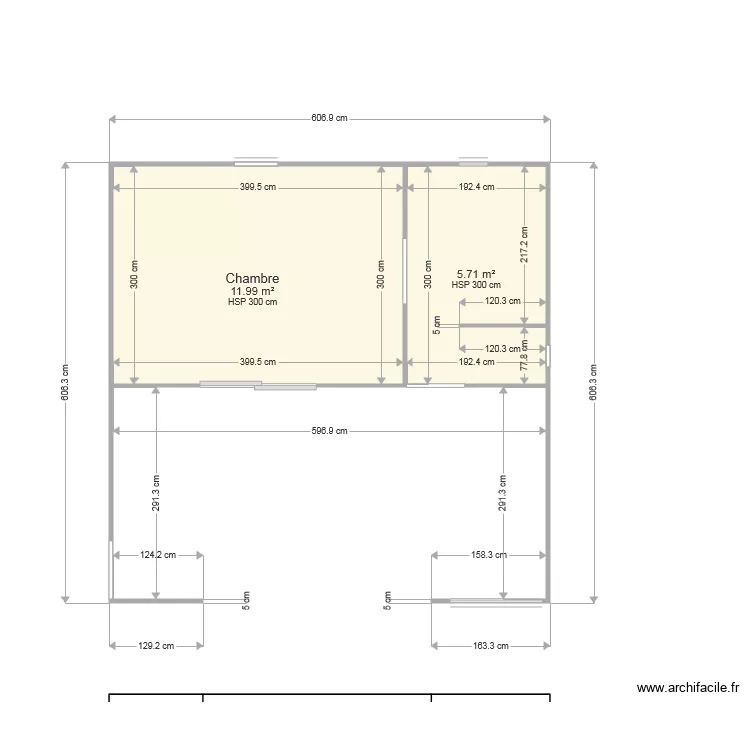 bungalow. Plan de 