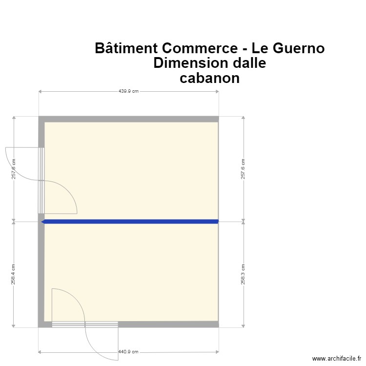 plan cabanon. Plan de 0 pièce et 0 m2