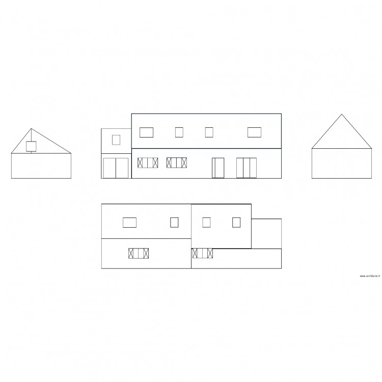 FACADE. Plan de 0 pièce et 0 m2