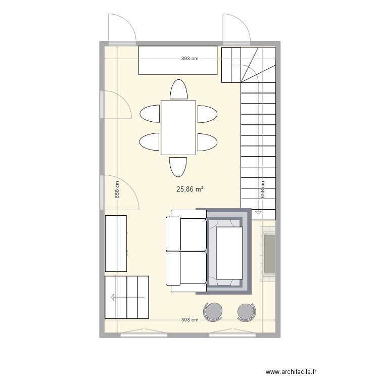 Fleurs 5e salon. Plan de 0 pièce et 0 m2