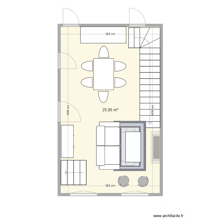 Fleurs 5e salon. Plan de 